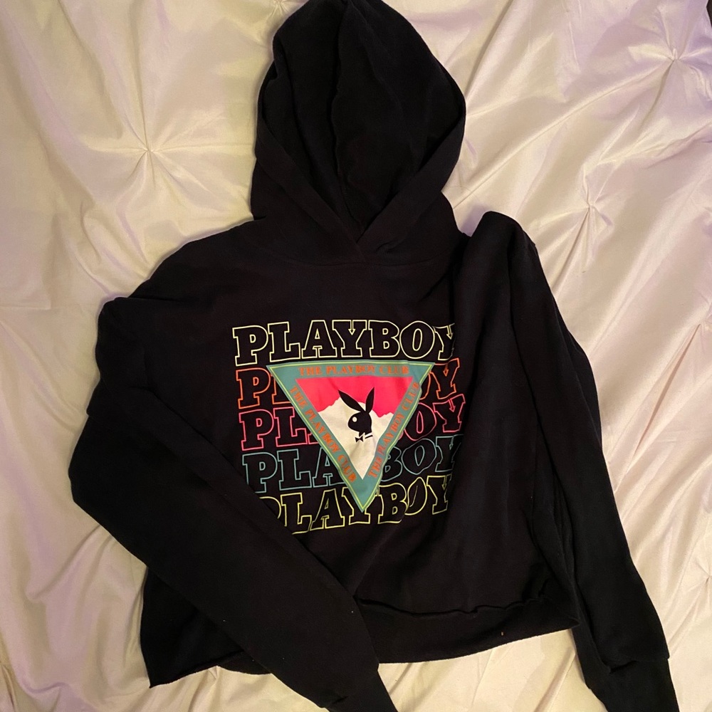 Playboy cropped hoodie